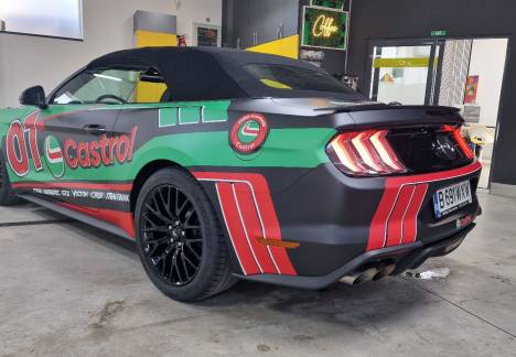 stickere auto castrol mustang