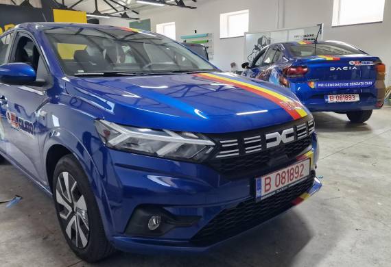 rom inscriptionari auto dacia logan personalizate