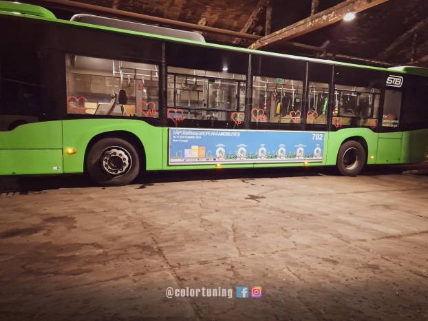 Reclame autobuze STB și publicitate pe tramvai